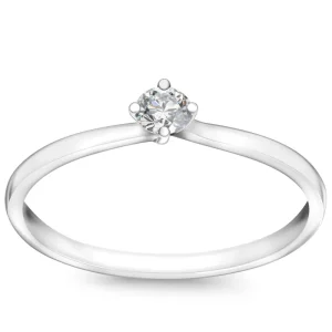 Pierścionki | Wszystkie Pierścionki-YES Pierścionek z białego złota z diamentem - H&A - Valentine